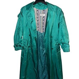 J. Gallery Teal Trench Coat